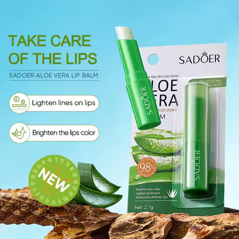 SADOER Aloe/Coconut /Vitamin C Anti-wrinkle Moisture Lip Balm 2.7g