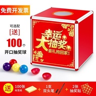 Ready Stock spot Lottery Box Transparent Acrylic Small Medium Large Lottery Box Lottery Props Compan