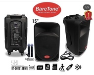 Baretone bt 3 h 1515 bwr . Portable speaker baretone 1515 bwr