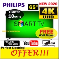 [FREE SHIPPING] Philips 65 inch SMART LED TV 65PUT6654/68 4K UHD WIFI Internet TV Sharp Image support DIGITAL MYTV FREEV