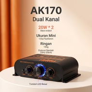 penguat daya audio portabel 20W2 4 16 ohm 85db 135x75x45mm
