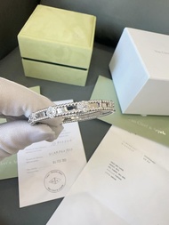 梵克雅寶VCA全新未使用萬花筒手鐲 999銀鑲鑽花朵設計 波浪紋理配原盒證書