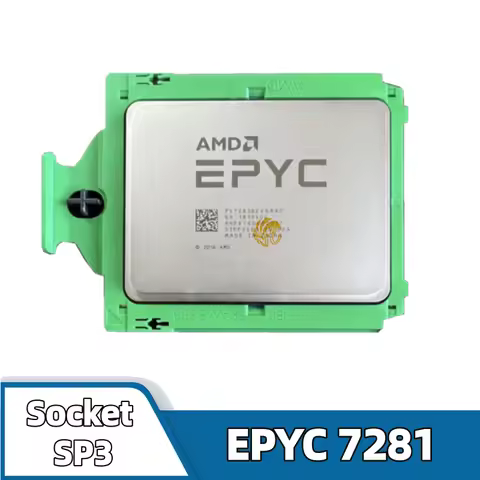 AMD EPYC 7281 CPU 7nm 16-Cores 32-Threads 2.1GHz 32MB 155W Socket SP3 Server CPU EPYC7281