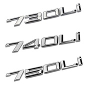 Stainless steel letter Decal 730LI, 740LI and 750LI