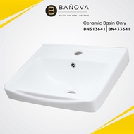 BANOVA Bathroom Cabinet Basin Toilet Basin Ceramic Basin Only - (Basin Only)