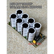 Psu 2.4,6,8 elco 80v 10000uf audiovox complete diode 60a amplifier