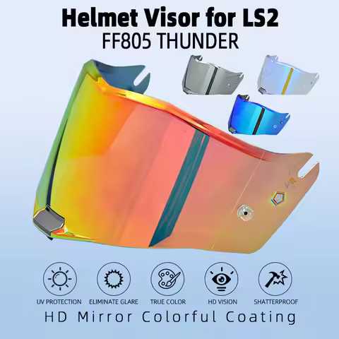 casco para motos Motorcycle Helmet Visor for Original for LS2 THUNDER for LS2 FF805 Transparent Chro