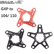 Snail Chainring Adapter Spider GXP Converter for Sram GXP 104 BCD X9 XX1 X0 X01 110bcd 5 Arm
