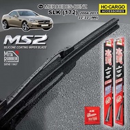 MITA M/Benz SLK 172 04-11 MS2 Super Silicone Coating Wiper Blades with Water Repellent Effect - 22'/