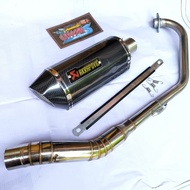 AKRAPOVIC RACING EXHAUST OPEN FOR Y15ZR/FZ15O/FZ15OI/EXCITER/LC135/MT15/RAIDER FI R150