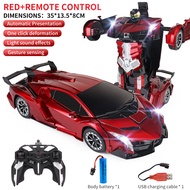 RC Mobil Robot dengan Lampu Suara 2.4GHZ Mobil Robot Jumbo Anak Mobil Remote Control Bisa Berubah Me