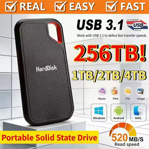 Lenovo Hard Disk Mobile SSD E61 2TB 6TB 8TB 256TB USB 3.1 HD External Hard Hard Disk HDD Storage Dev