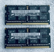 95%新 原裝 鎂光 / 海力士  Micron / Hynix DDR3 PC3-12800S  8Gb(4Gb x2) & 4Gb(2Gb x2) SODIMM 記憶體 Laptop 筆記本用 *