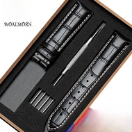 สายนาฬิกาหนังแท้สำหรับผู้ชายและผู้หญิง สายนาฬิกาแบบไม่มีหัวเข็มขัด สายหนัง Casio CK สำหรับ Tissot Lo