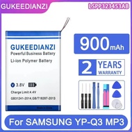 For Samsung YP-Q3 LSPP323453AB Reliable Power Supply Long-Lasting Performance Mp3 Mp4 Battery 900mAh