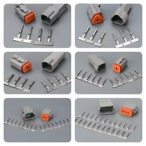 5/10/100 Sets Deutsch DT Series Waterproof Connector DT04-2P DT06-2S Male Female Docking Harness Plu