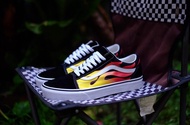 Vans Old Skool Fire Black [สินค้านำเข้า] พร้อมส่ง (สินค้ามีกล่อง)