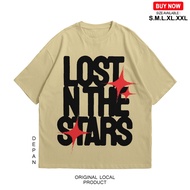 Kaos Hitam Lost In The Stars T-Shirt | Boxy Fit | Lost In The Stars | Black | Paradigm Capital | kat