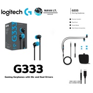 หูฟังเกมมิ่ง Logitech G333 Gaming Earphones with Mic and Dual Drivers -สีดำ ประกัน 2 ปี