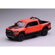 1:64 596 Orange Ram 1500 TRX Pickup Truck Sports Model Diecast Metal Display Car New