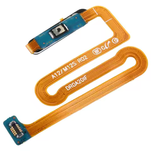 Fingerprint Sensor Flex Cable for Galaxy M12 A12 SM-A125 Replacement Mobile Phone Repair Parts