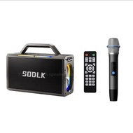 SODLK TWS Wireless Party Box 200W Heavy Bass Reverberation Bluetooth Speaker RGB Portable Subwoofer Outdoor Karaoke Sound System