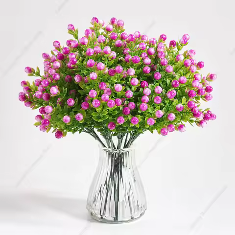 Artificial Milan Grass Bouquet Fake Plants Photo Props Milan Grain Home Wedding Party Decoration Gar