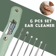6Pcs Ear Cleaner Kits Earpick Sticks Earwax Remover Ear Pick Cleaning Ear Cleanser Spoon Earpick Bea