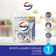 Walch 9X Sports Laundry Capsule Refill Pack 34 Pods