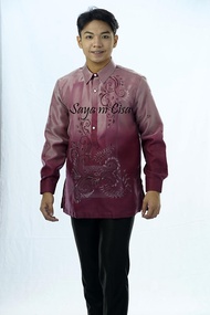 Barong Tagalog - Maroon