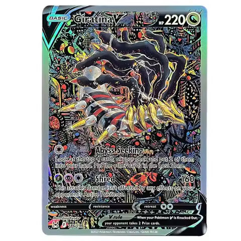PKM Foil Charizard VMAX CPA SWSH066 Toys Hobbies Collectibles Game Collection Holographic Giratina V