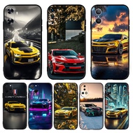 【O-7】Chevrolet sports car for Huawei Y9A Y5  Y6s  Y6 Pro Y7 Y9 Prime TPU soft black protective case