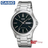 Casio Standard นาฬิกาข้อมือสุภาพบุรุษ สายสแตนเลส รุ่น MTP-1239D-1ADF - Silver