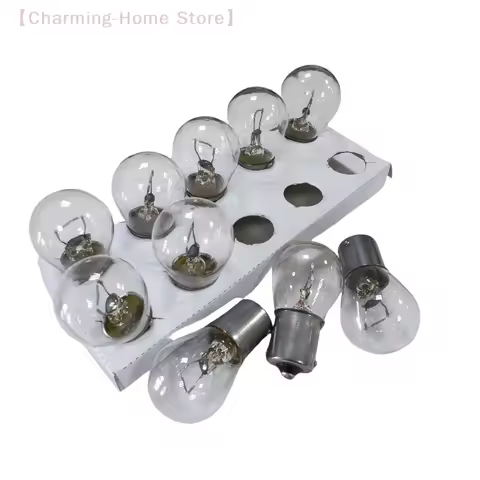 【M】4/10PCS Reverse Lamp Yellow Bulb DC12V Signal Lamp Car Turn Signal Lights S25 1156 1141 BA15S Car