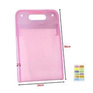 Tas file Handle Warna Transparan Anti Air Multi Layer Folder Tas File 13 Sekat Map Tas Dokumen A4 Fo