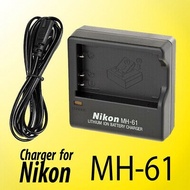 READY STOCK Nikon MH-61 MH61 Battery Charger For EN-EL5 P6000 P90 P510 P500 P100 Original Nikon Mala