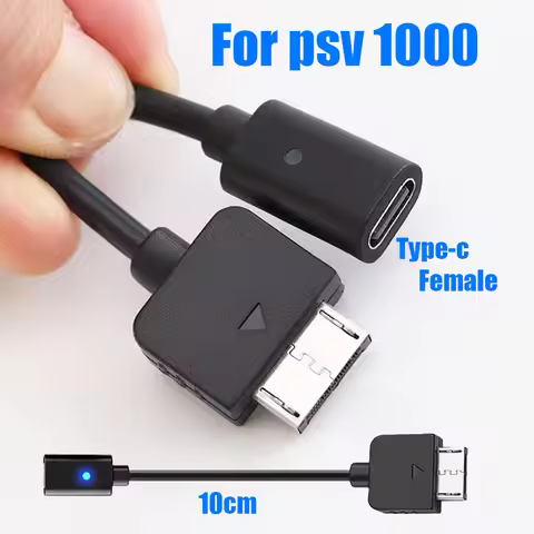 For PS Vita 1000 Console Power Wire USB C Cable For Playstation Vita 1000 Controller Charging Adapte