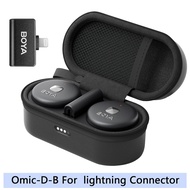 BOYA Omic ไมค์ไร้สาย ไมค์อัดเสียง ไมค์ตัดเสียงรบกวน ไมลอยไร่สายแท้ สำหรับ Vlog iPhone Android