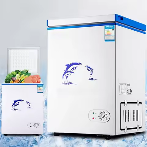 43L Freezer Refrigerator Mini Fridge Vertical Commercial Home Use Mixed Deep Freezer Cabinet Congela