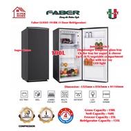 save4.0 Faber Refrigerator LUSSO 191BK 190L Single Door Fridge ((Chat Us for save 4.0 rebate RM200))