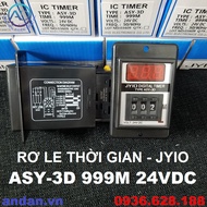 Rơ le thời gian Anly ASY-3D 999S Timer Đa Năng 999M 220VAC 24VDC. Bộ đặt thời gian ASY-3D 99.9S 99.9
