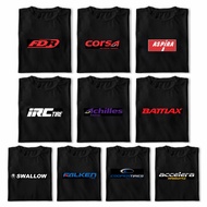 KATUN FDR Corsa Aspira Battlax Swallow Accelera Tire T-Shirt Premium Combed Cotton 24s Premium Car M