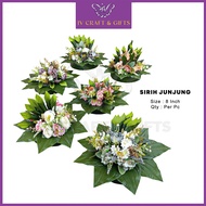 8inch Gubahan Siap Sirih Hantaran Majlis Tunang Wedding | Artificial Sirih Junjung Kahwin | JV SM2