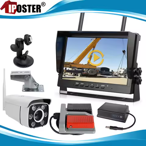 iPoster 10.1" IPS Screen DVR Monitor 1080P 30x Optical Zoom Digital Wireless Camera For Construction