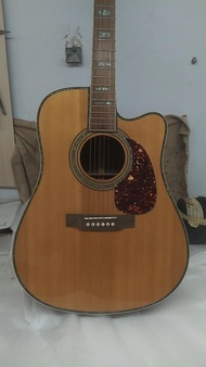Martin D45 Single Cutaway Acoustic Electric Guitar with Upgrade Fishman 301 Mic EQ Pickups Solid Spr