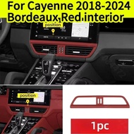 Original Car Bordeaux red car interior parts for Porsche Cayenne Coupe S Gts Turbo Screen Watch Stic