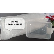 MW/MSE-750S MICROWAVE DISPOSAL FOOD CONTAINER (1 Pack - 50 Pcs)
