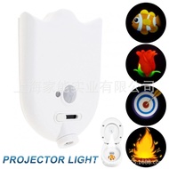 LED智能人体感应投影马桶灯四色创意图案投影马桶小夜灯  jidong.my20251205