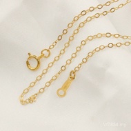 20GF Gold Injection Clavicle Chain Thick Cross Chain American Gold Clad 14K1.3MM-14 Finished Chain F