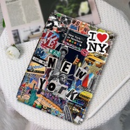 I Love The New York Collage Pattern Tablet Case, Compatible With IPad 9.7/10.2/10.5/10.9/12.9/Pro 11
